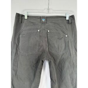 Kuhl Legendary Straight Leg Cargo Pants Women's 6 Gray Hiking Stretch Granola